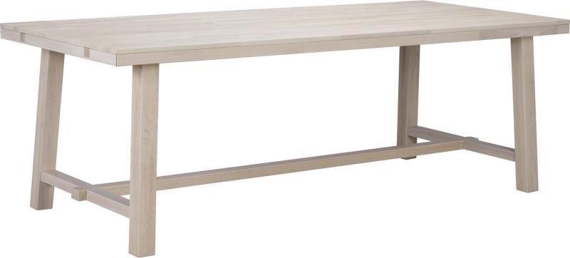 Hvid Brooklyn 220x95 Olieret Kalket Fingersamlet Egetræ Fsc Certificeret Rowico Spisebord - 7340126517239