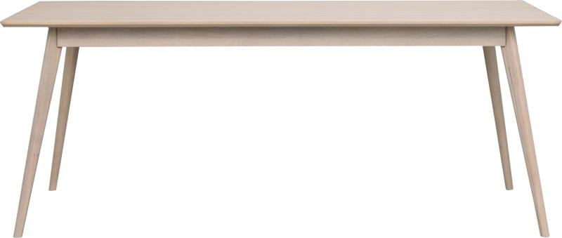 Hvidkalket Yumi Spisebord i Egetræ fra Rowico - Elegant Design