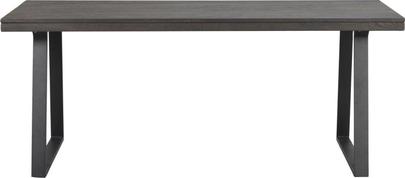 Sort Brooklyn Massiv Med Mat Metalben 170x95 Fsc 100 Certificeret Rowico Spisebord - 7340126547168