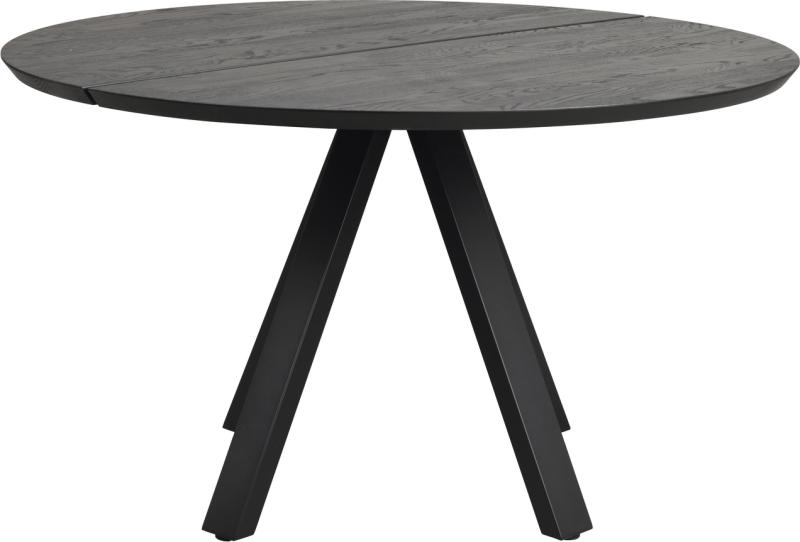 Sort Rundt Carradale Spisebord Ø130 cm – Elegant Nordisk Design