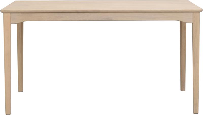 Hvid Markham Kalket Massivt Egetræ 140x90 Udvidelsesbart Rowico Spisebord - 7340126578681