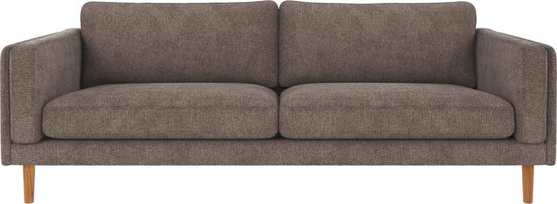 Elegant Braden 3-personers Sofa i Mørk Beige - Stilfuld Design