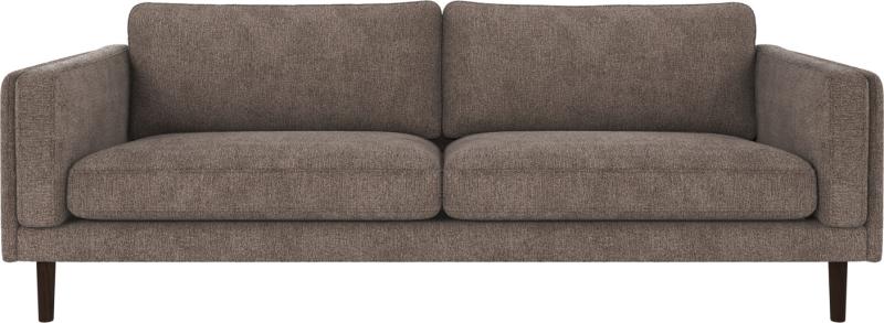 Braden 3-personers sofa i mørk beige – komfortabel og stilfuld