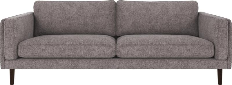 Elegant 3-Personers Sofa i Gråbrun - Skandinavisk Design