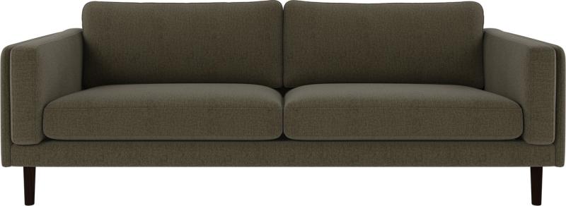 Braden 3-Personers Sofa i Grønbrun - Stilrent Design