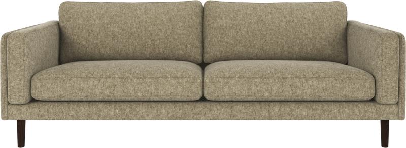 Grøn 3-personers sofa med skandinavisk design - Rowico Braden