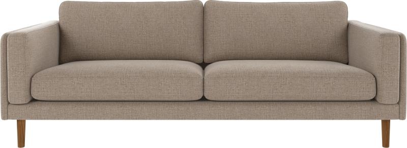 Grå Beige/eg Personers Braden Grå Beige Polyester Med Fsc Certificeret Egetræsramme Rowico Sofa - 7340126572863