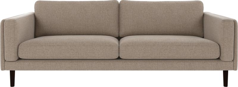 3-personers grå-beige sofa – Skandinavisk design og kvalitet