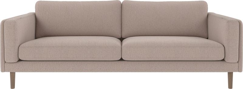 Elegant lysebeige sofa med hvidvaskede ben – Rowico Braden
