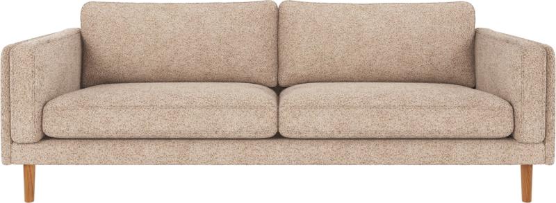 Lys Beige/eg Personers Braden Anna Polyesterstof Lys Beige 216 Lakerede Egetræsben Rowico Sofa - 7340126573631