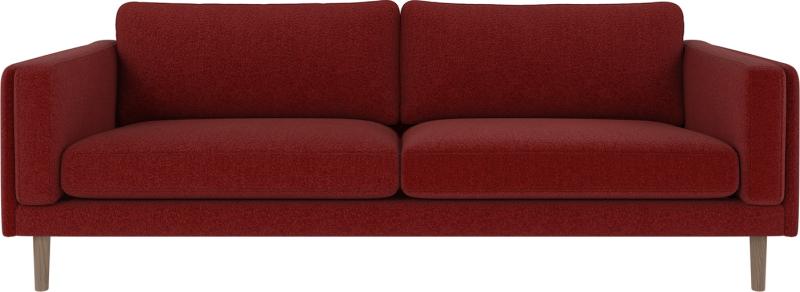 Hvid Personers Braden Tidløst Nordisk Design Anna Rød Med Kalkede Egetræben Rowico Sofa - 7340126573723