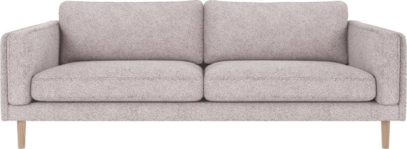 Braden 3-personers lysegrå sofa - Nordisk design tilbud