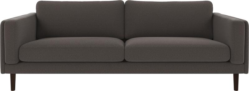 3-Personers Sofa i Mørkegrå/Brun - Rowico Braden