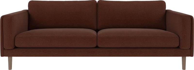 3-personers Sofa Braden Rita i Rød - Skandinavisk Design