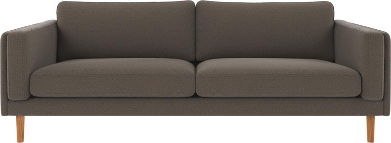 Mellemgrå Braden Sofa med Egetræsben - Stil og Komfort
