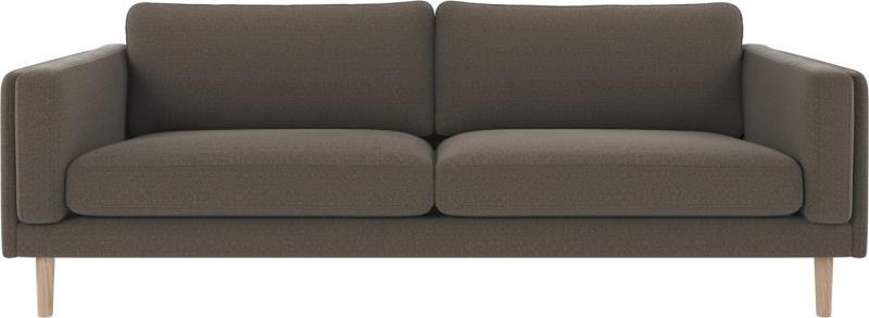 Skandinavisk 3-personers sofa i mellemgrå - Elegance til hjemmet