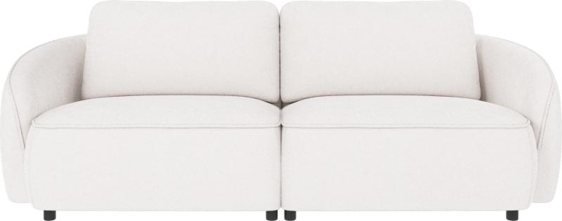 Moderne Hvid 3-personers Sofa med Afrundede Former