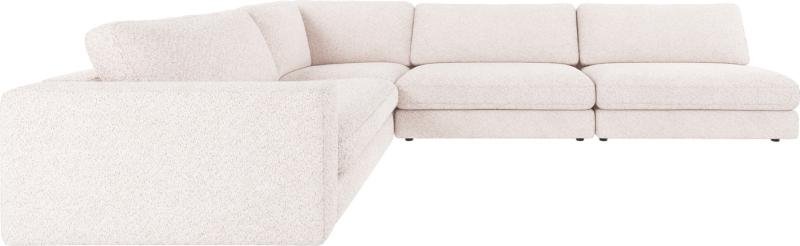 Stilfuld Hvid Duncan Hjørnesofa i Polyester - Komfortabel Elegance