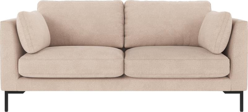 Corwin 2-personers sofa i lysebeige med sorte ben - Stilfuld elegance