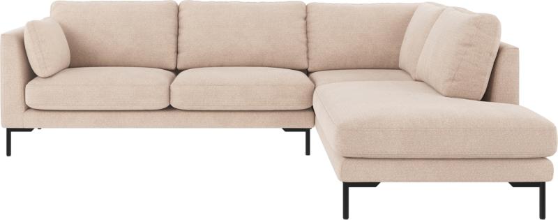 Lysebeige/sort Hjørne Corwin Højrevendt Lysebeige 100 Polyester Rita Fsc Mix Massivt Træ Nozag Fjedre Rowico Sofa - 7340126586495