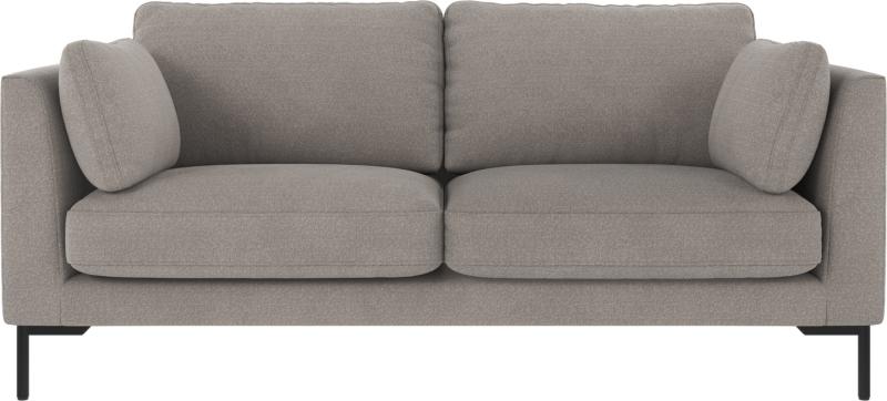 Corwin 2-personers Sofa med Sort Metalstel - Lysegrå Stil