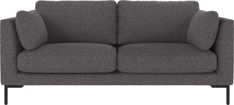 Corwin 2-personers Sofa i Mørkegrå Polyester med Metalramme