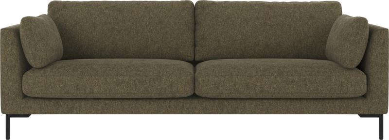Grøn Corwin 3-personers sofa med metalben – Skandinavisk stil