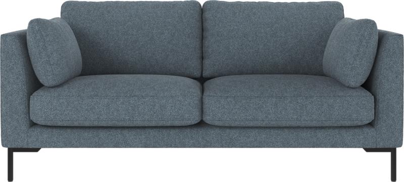 Sort Personers Corwin Stof Bobby Mellemblå Fsc Certificeret Træramme Metalben H83xb190xd98 Rowico Sofa - 7340126592021