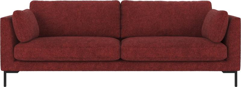 Corwin 3-personers Sofa i Rød/Sort – Hygge til Stuen