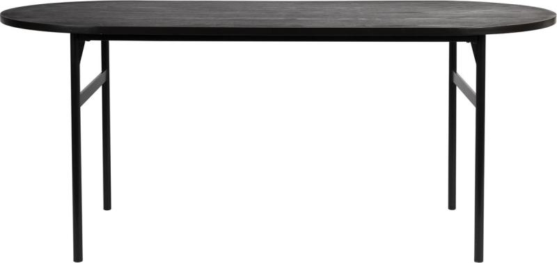 Elegant Marcio Ovalt Spisebord i Mørk Natur – 180x80 cm