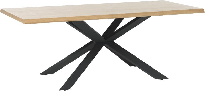 Nordique Design Arno Egetræ Spisebord med Metalben