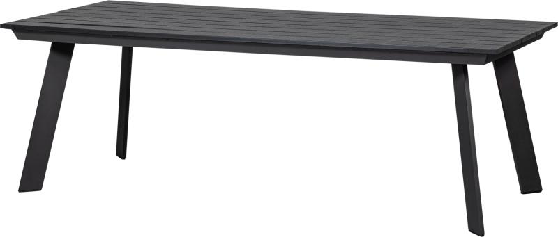 Antracit Udendørs Spisebord Veerle 220x100 fra WOOOD