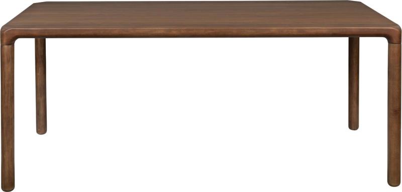 Mørk Natur Storm Spisebord med Asketræsben 180x90 cm