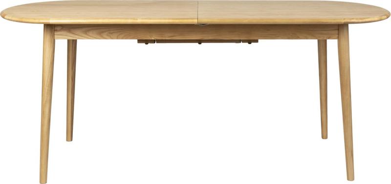 Elegant Udtræksbord Twist i Asketræ - Oval 240 cm