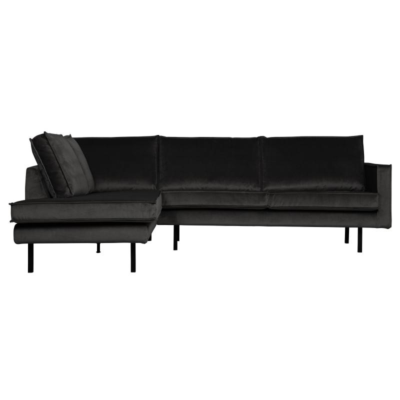 Grå Rodeo Hjørne Venstrevendt Velour Anthracite Bepurehome Sofa - 8714713103751