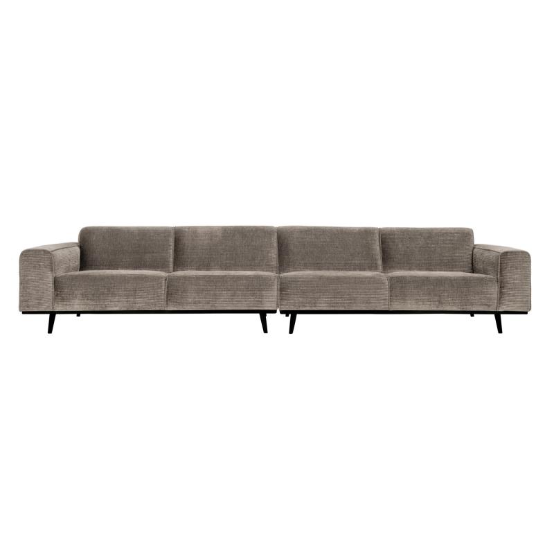 Grå 4-personers Sofa i Clay fra BePureHome - Komfortabel og Stilfuld