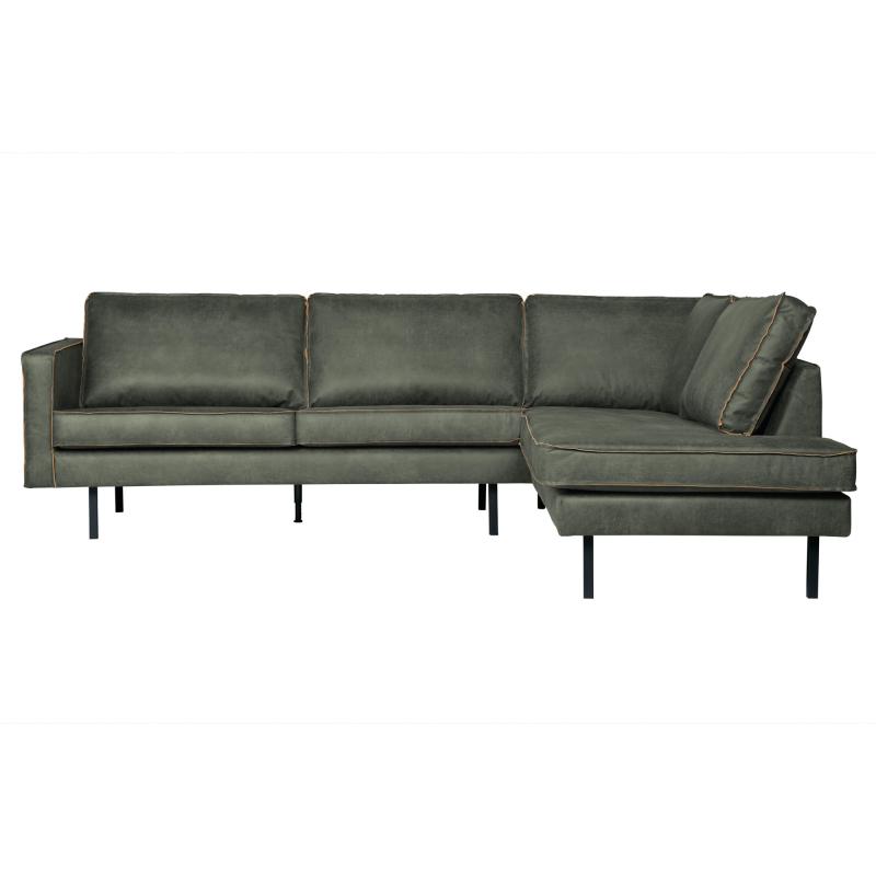 Grøn Rodeo Hjørnesofa Højrevendt i Økolæder - Elegant Stil