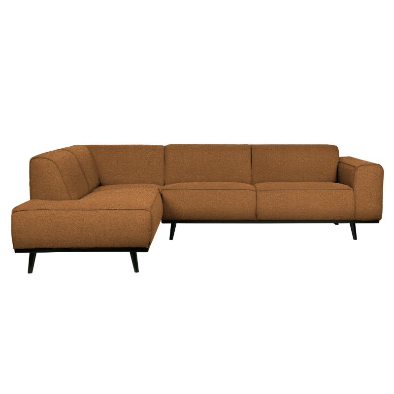 Brun Venstrevendt Hjørnesofa i Boucle Butter - Komfortabel Elegance