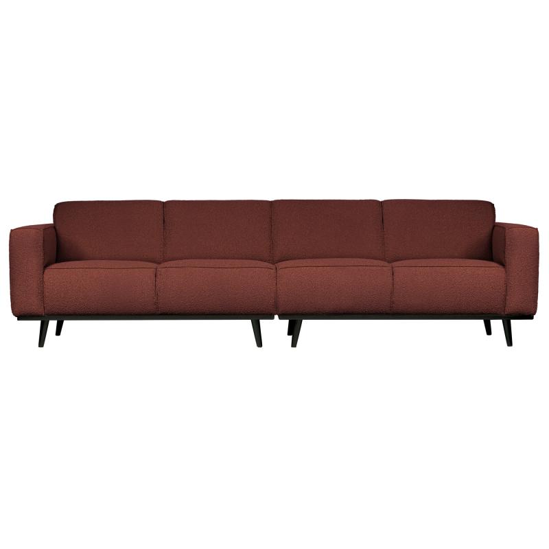 Brun 4-personers Boucle Sofa fra BePureHome - Stilfuld Komfort