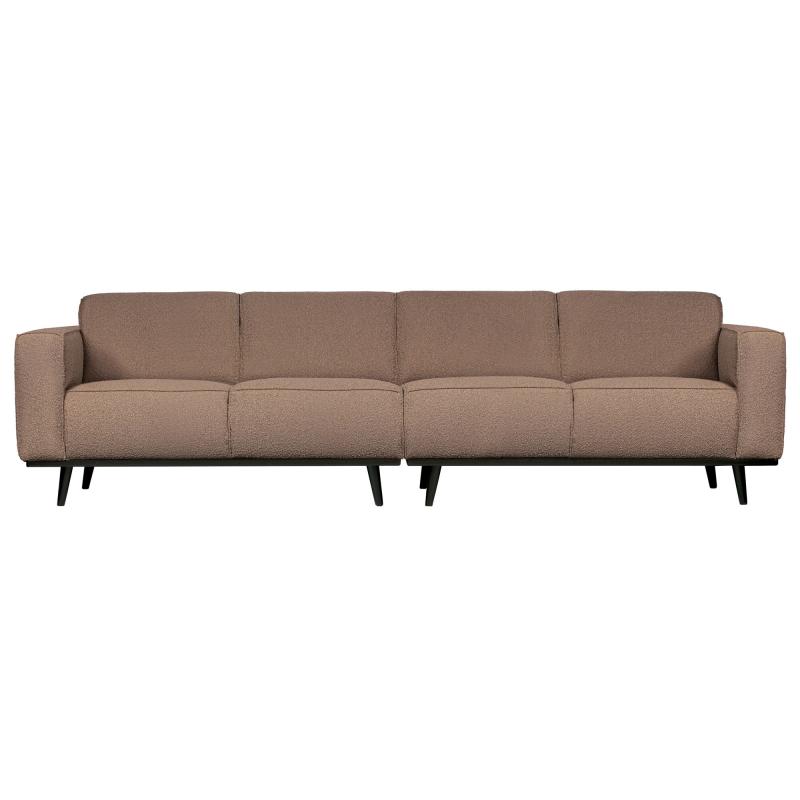 Brun 4-personers Boucle Sofa i Nougat fra BePureHome