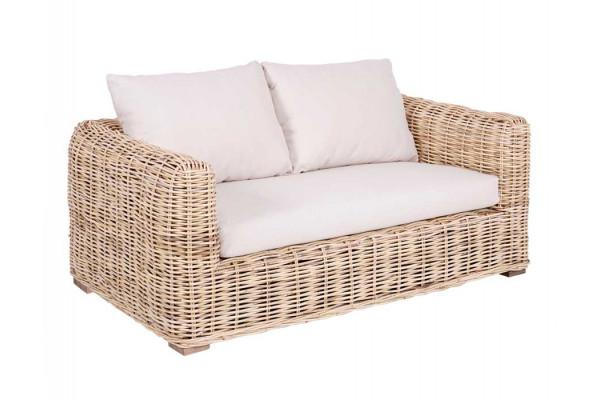 Jawi Naturrattan 2-personers Sofa til Terrassen