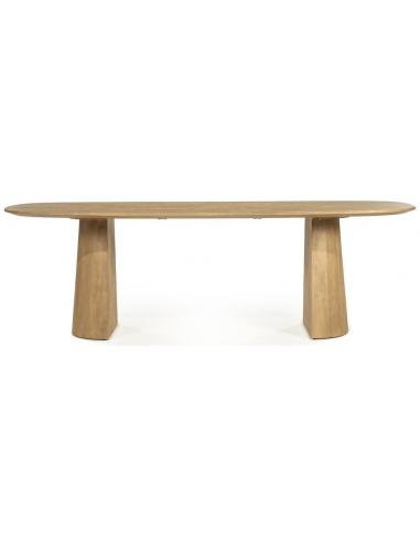 LUNE Ovalt Spisebord i Mangotræ - Moderne Design