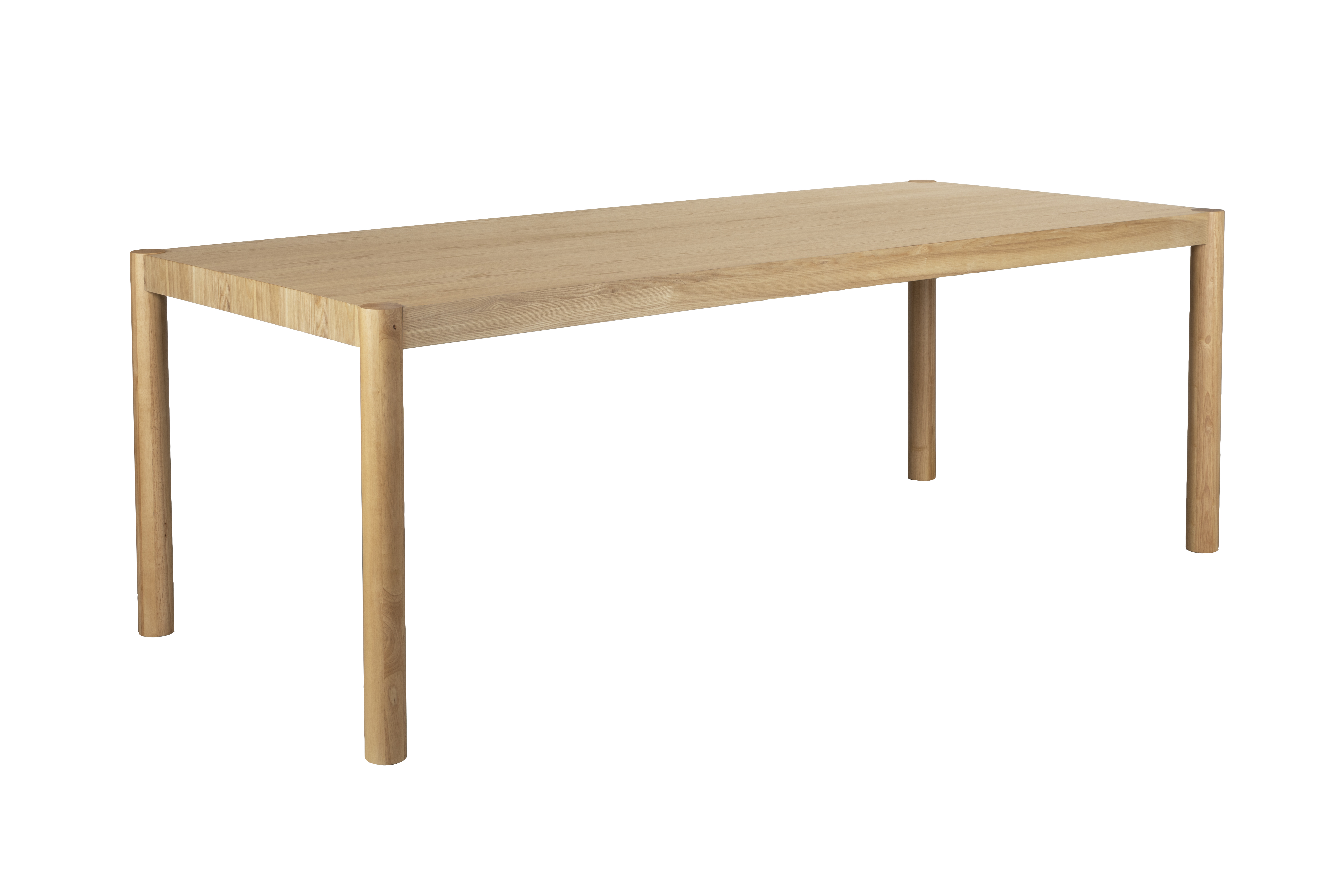 Beige Rektangulært Sticks Spisebord i Natur Askefiner 180x90