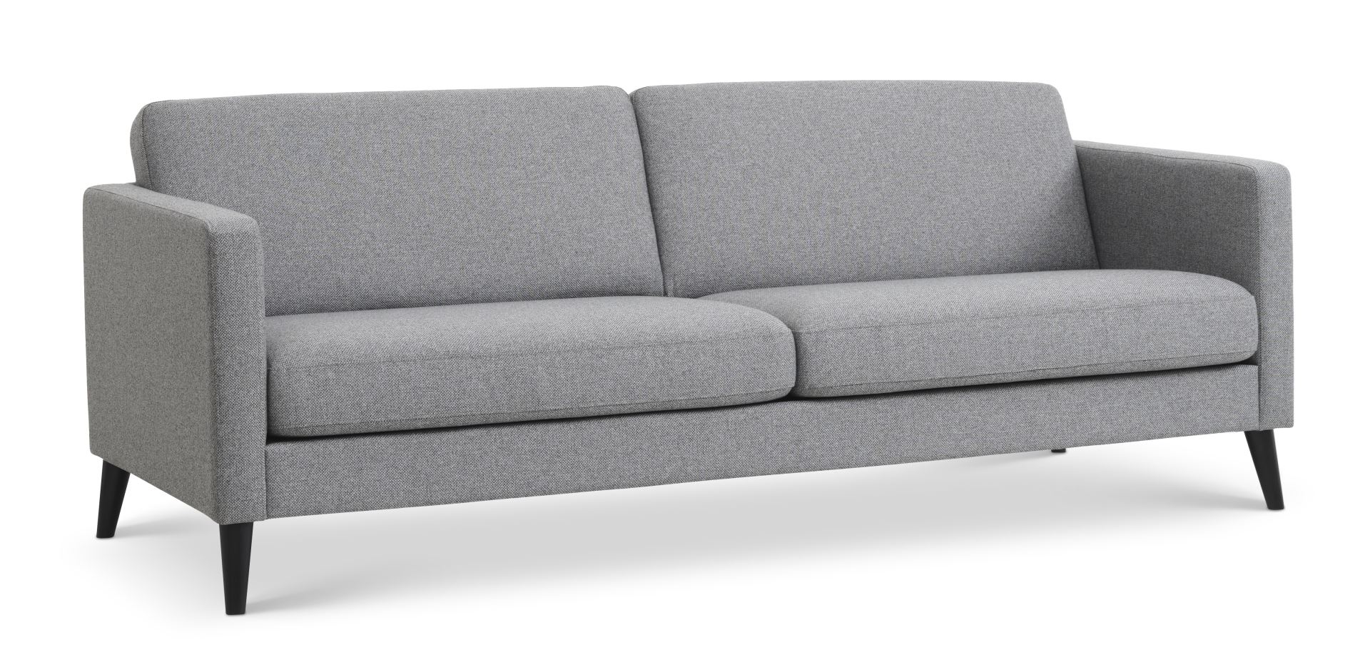 Sort Ask Pers Lys Granitgrå Polyester Stof Træ Lexpo Living Sofa - 5715249017188