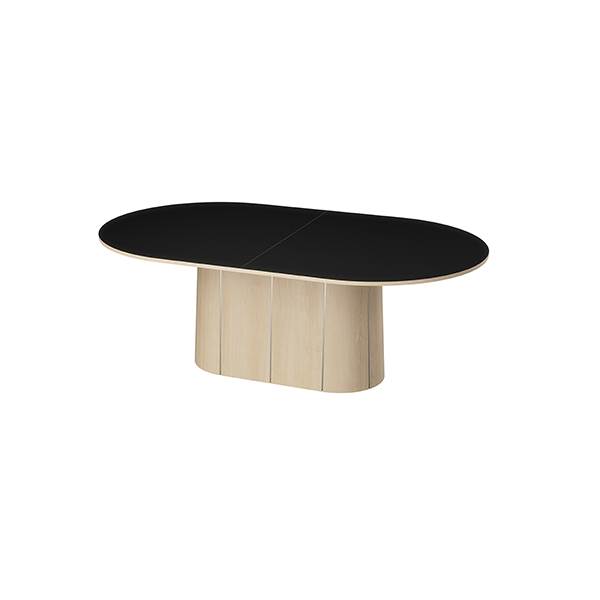 Skovby SM115 Spisebord - Elegant Hvidolie & Sort Laminat