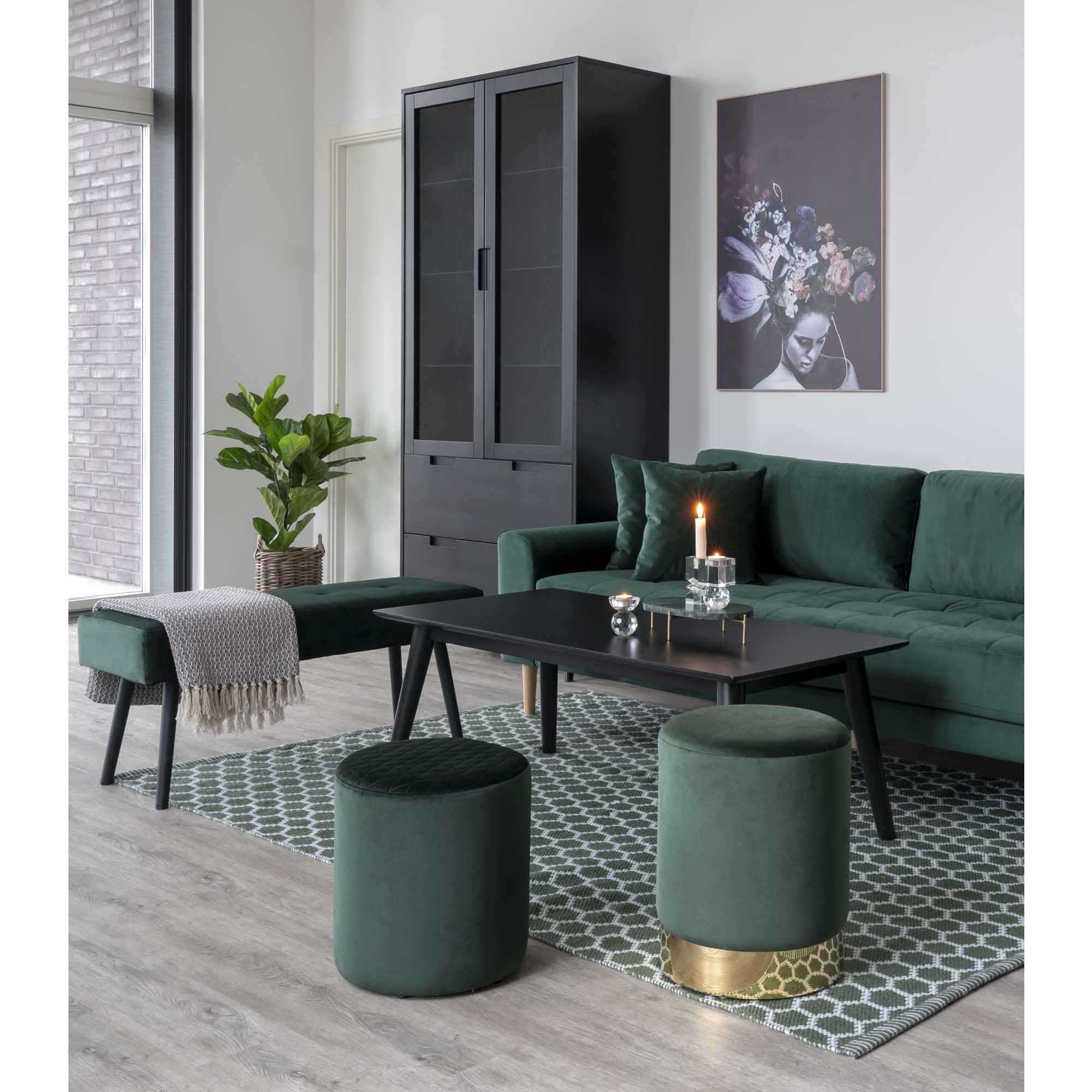 Grøn Lido Personers Mørke T Velour Med Puder Hn1006 House Nordic Sofa - 5713917010127