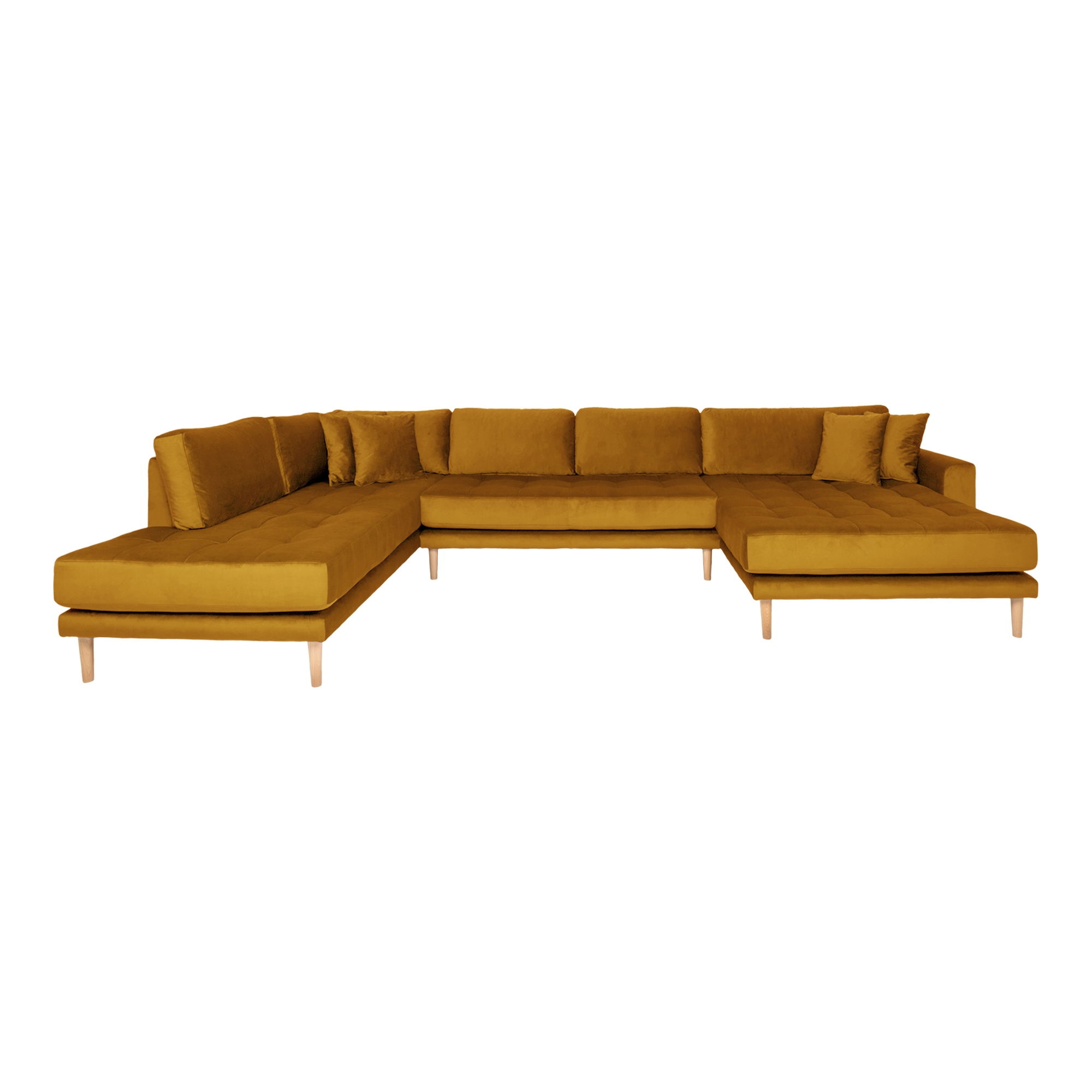 Lido Sennepsgul Velour House Nordic Sofa