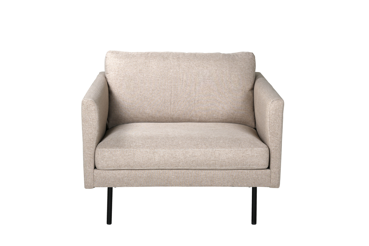 Sort Zoom Brun Polyester Stål Venture Design Lænestol - 7350118417843