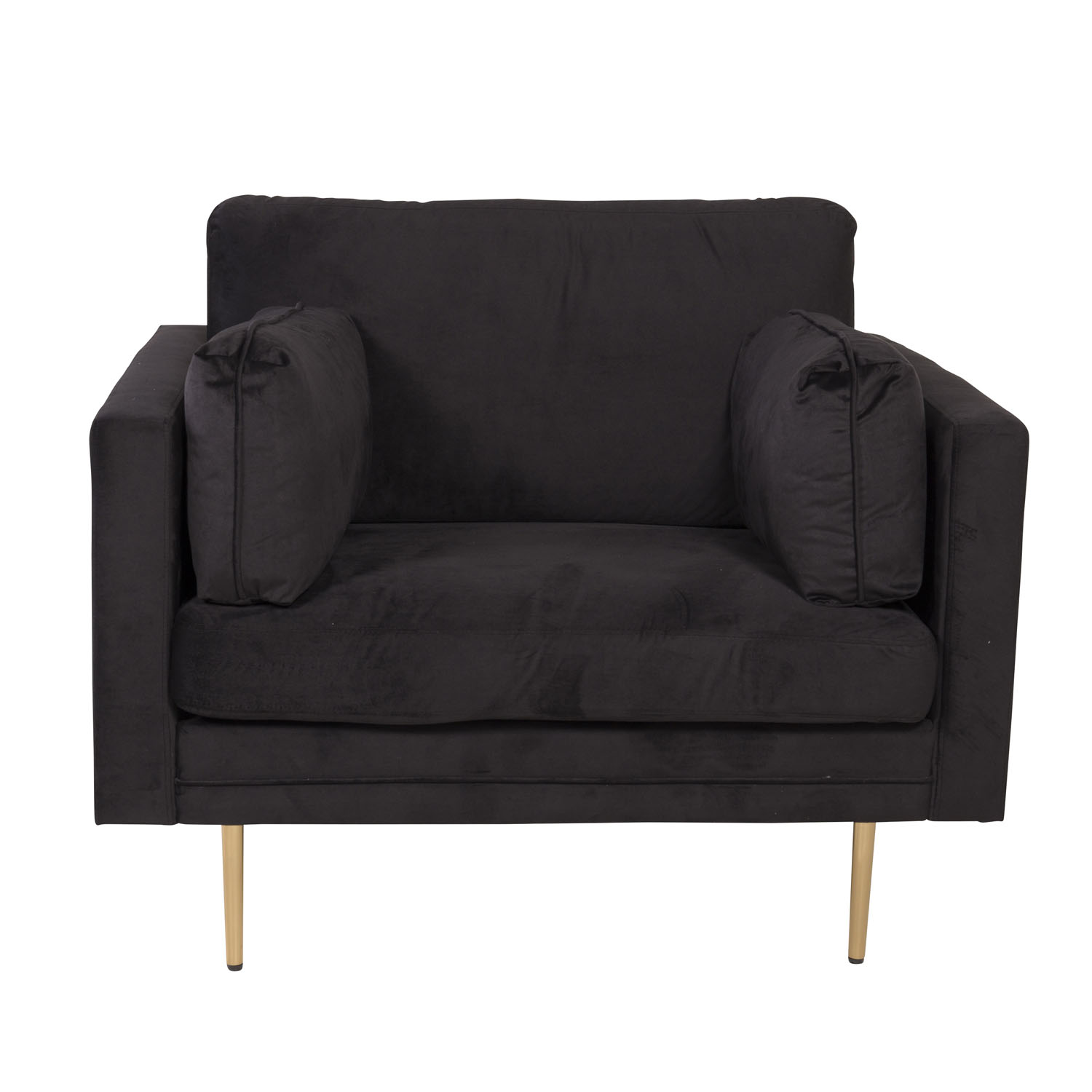 Sort Boom Armlæn Polyester Metal Metal Venture Design Lænestol - 7350107087422