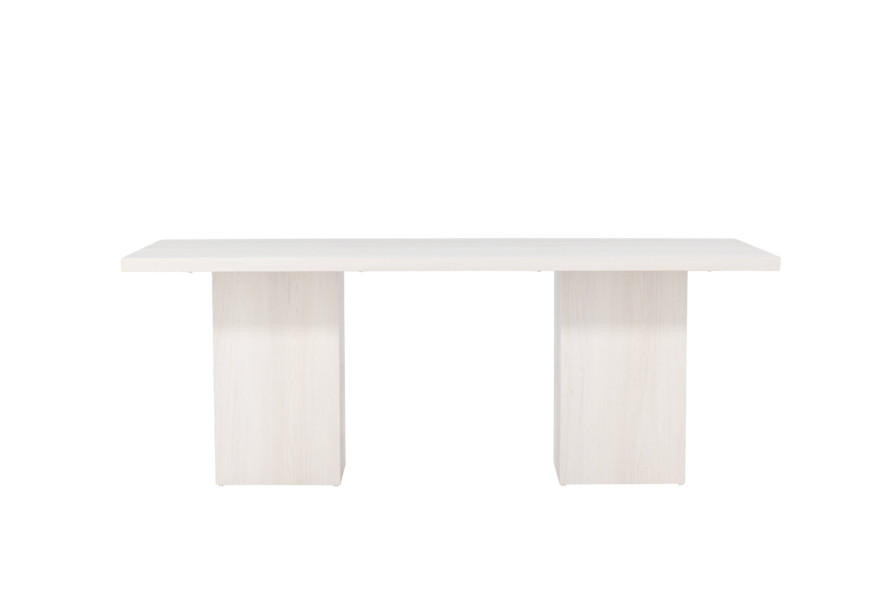 Hvidt Rektangulært Spisebord i Vasket MDF – Trendy Design